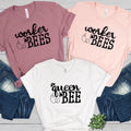 Group Bachelorette Bee Shirt, Queen Bee Bride to Bee Group T-Shirt, Bee Theme Party Shirt, Queen Bee, Bridesmaid Bees Shirt, Bride Team - view 3