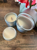 SALE Silver 2oz Candles, Private Label Small Mini Tin Soy Candles, Unlabeled Candles, Bulk Favor Candles, Event Candles - view 5