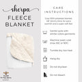 Wildflower Sherpa Blanket, Honeybee Floral Bed Blanket, Plush Nursery Blanket for Baby to Bee, Wild Flower Throw – view 4