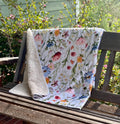 Wildflower Sherpa Blanket, Honeybee Floral Bed Blanket, Plush Nursery Blanket for Baby to Bee, Wild Flower Throw – view 2