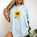 Sunflower Lover Shirt | Sunflower T-Shirt | Gardening Shirt | Botanical Bee Shirt | Wildflower Tee | Sunflower Gift | Plant Lover Gift