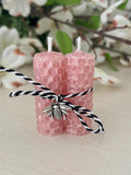 Baby Girl Table Favors, Mini Beeswax Pink Candles, Pink Girl Baby Shower, Bride to Bee Shower, Bee Theme Baby Brunch – view 5
