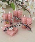 Baby Girl Table Favors, Mini Beeswax Pink Candles, Pink Girl Baby Shower, Bride to Bee Shower, Bee Theme Baby Brunch – view 3