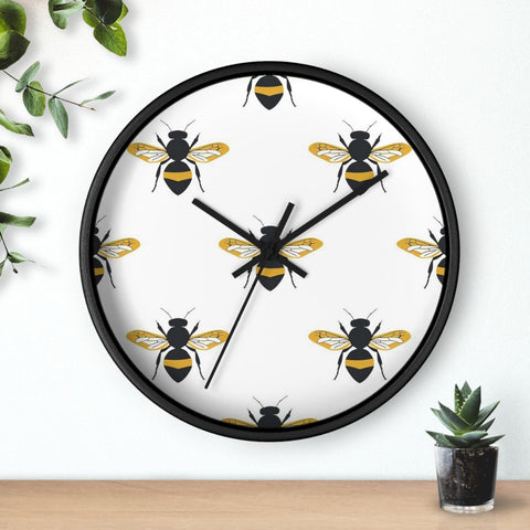 Bee Lover Wall Clock, Bee Home Decor, Housewarming Bee Gift, Farmhouse Clock, Cottage Core Bee Decor