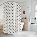 Honey Bee Shower Curtain, Bee Bathroom Decor, Insect Home Decor, Bee Theme Bath Curtain – view 2