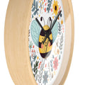 Honeybee Wall Clock | Bee Nursery Decor | Bee Lover Gift | Kitchen Wall Clock | Bumblebee Clock | Bee Art Wall Decor – view 5