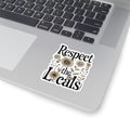 Respect the Locals Sticker | Wildflower Bee Sticker | Save the Bees Decal | Nature Lover Gift | Shop Local Sticker | Vinyl Laptop Decal – view 5