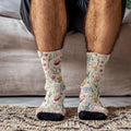 Wildflower Socks, Wildflower Neck Tie, Groom Floral Suit Set, Groomsmen Outfit, Botanical Garden Party, Garden Wedding Bridal Party Gifts