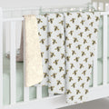 Honeybee Sherpa Blanket, Baby Bee Nursery Crib Throw, Bee Themed Gift, Cozy Throw for Home Decor, Bee Lover, Nature Inspired Bedding - view 4