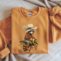 Bee Wrangler Sweatshirt, Funny Beekeeper Gift, Honey Bee Hoodie, Sarcastic Bee Shirt, Beekeeper Humor Tee – view 3