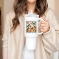 Nature Lover Mug Gift, Birds and Bees Art, Botanical Mug, Floral Coffee Cup, Extra Large Water Tumbler – view 2