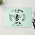 Personalized Glass Cutting Board, Bee Lover Charcuterie Board, Custom Kitchen Gift, New Home Gift, Wedding Gift for Couple, Beekeeper Gift