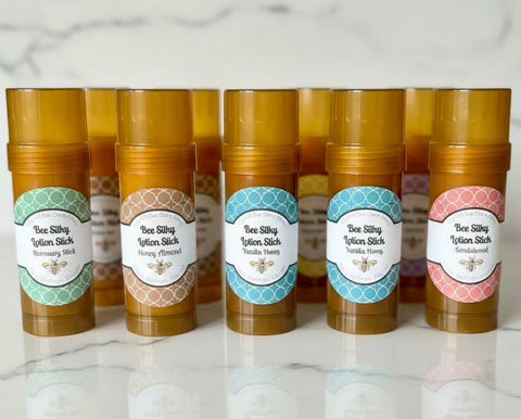 Lotion Stick, Dry Skin Balm, Scented  Lotion Bar, Beeswax Solid Lotion, Bee Balm Organic Solid Lotion Stick, Heel Balm, Self Care Gift