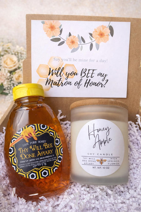 Be My Bridesmaid Gift Box, Proposal Box for Bridesmaid, Maid and Matron of Honor, Bridal Party Gift, Bee Wedding Gift Box, Honey Bee Shower