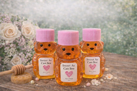 Baby Girl Shower Honey Favors | Pink Honey Bears | Gender Reveal Favors | Oh Honey Party | Bee Party Favors
