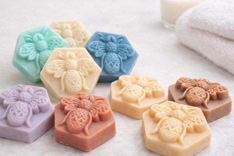 Bee Soap, Bee Gift, Honey Scented Soap, Honeybee Molded Soap Favors and Gifts