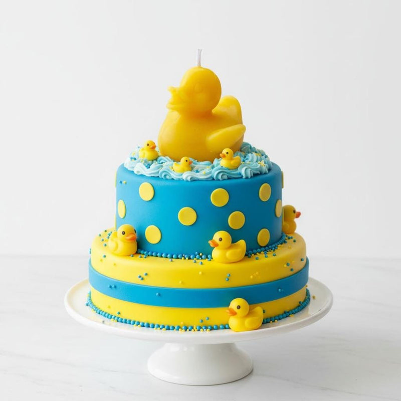 Rubber Ducky Candles for Party Favors, Beeswax Duck Candle, Baby Shower or Bee Day, Bathtime Candle, 1st Birthday