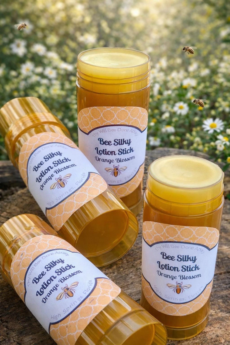 Dry Skin Balm, Beeswax Solid Lotion Orange Citrus, Bee Balm Organic Solid Lotion Stick, Heel Balm, Self Care Gift