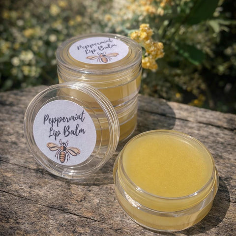 Non Toxic Lip Balm, Natural Beeswax Lip Moisturizer, Bee Party Favor, Organic Bee Lip Care, Lip Balm Favors, Hand Made Lip Cream