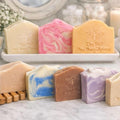 TWO Scented Honey Infused Soap Organic Bar Soaps, All Natural Skincare, Slab Soaps, Bee Inspired Soap, Guest Soaps and Gifts