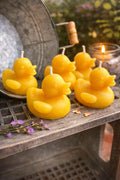 Rubber Ducky Candles for Party Favors, Beeswax Duck Candle, Baby Shower or Bee Day, Bathtime Candle, 1st Birthday – view 2