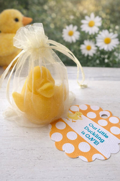 Ducky First Birthday Favor, Rubber Duck Party Candle, Lucky Ducky