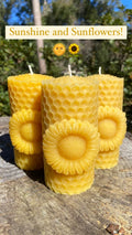 Sunflower Gift Box, Sunflower Basket with Honey, Sunflower Beeswax Candle and Sunflower Soap – view 3