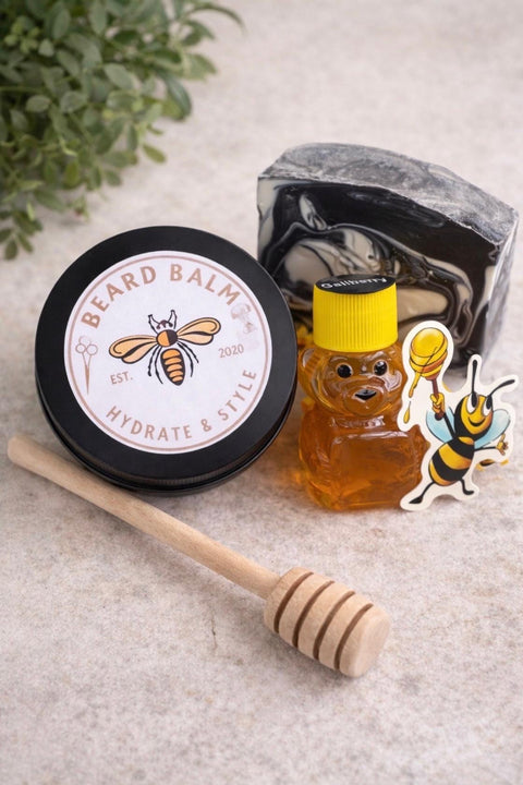 Gift Spa Box for Men, Men’s Self Care Hygge Gift, Bee Inspired Gift Box, Father's Day Gift, Groomsman Proposal Box, Save the Bees Set