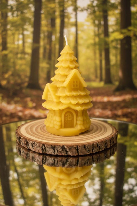 Woodland Cottagecore Natural Beeswax Candles, Raw Beeswax Novelty Candles, Pure Bees Wax Organic Candles, Cool Candles, Bee Lover Gift