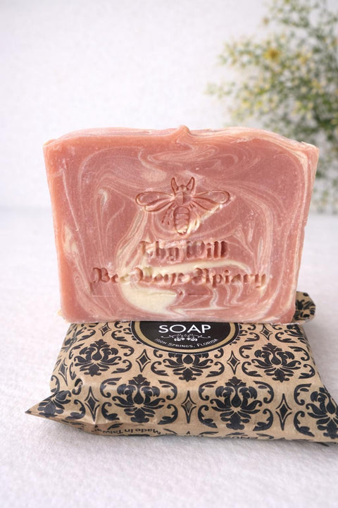 Handmade All Natural Soap Bar, Cranberry Honey Soap, Homemade Sensitive Skin Care, Cold Processed Soap Bar for Face and Body