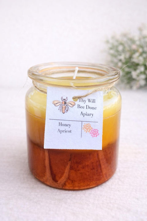 Beeswax Jar Candles, Organic Non Toxic Bees Wax Candles, Bee Gift Candle, All Natural Sustainable Candle