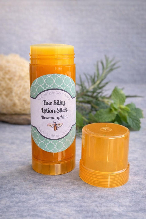 Rosemary Mint Lotion Stick, Dry Skin Balm, Solid Lotion Hand Salve, Moisturizing Organic Solid Lotion, Heel Balm, Self Care Gift for Her