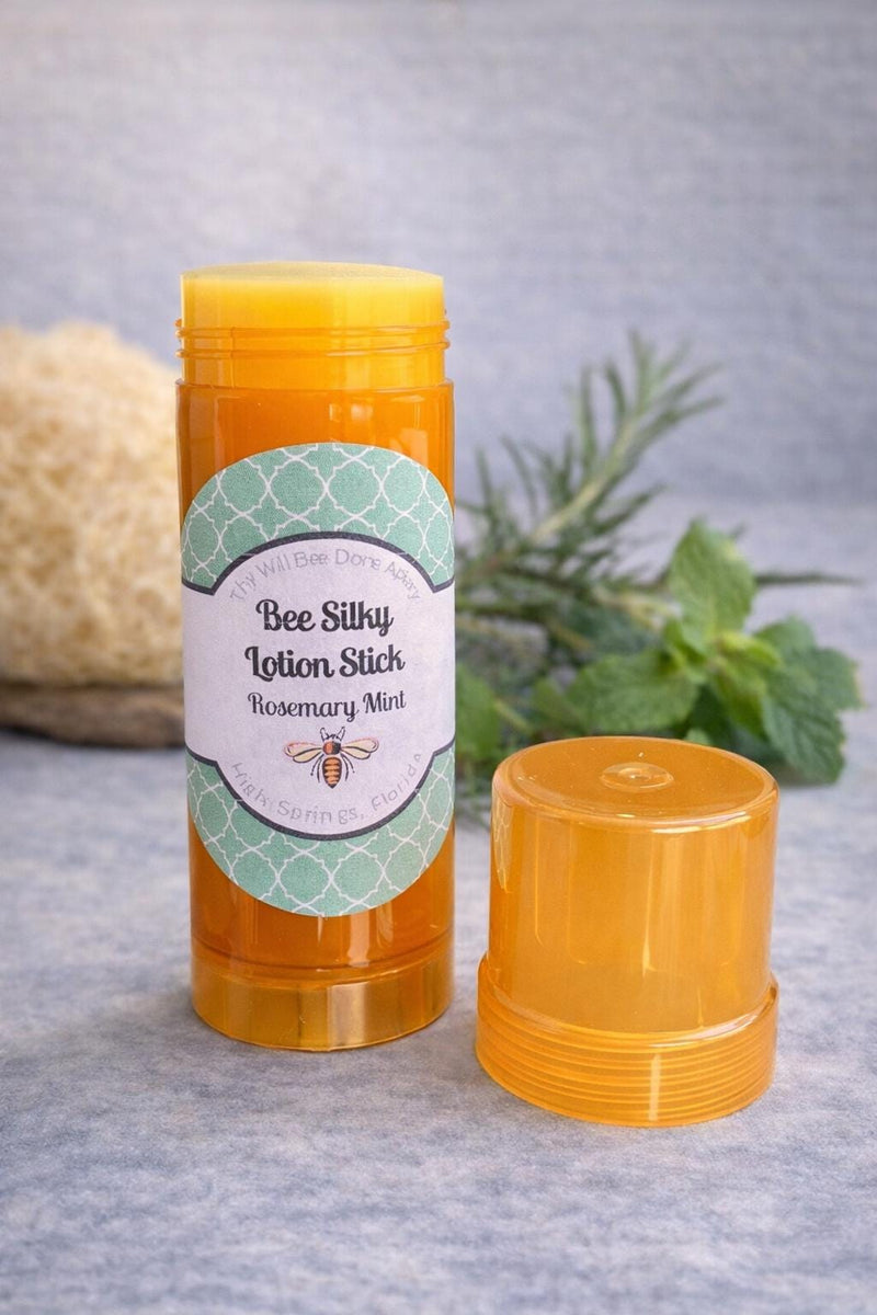 Rosemary Mint Lotion Stick, Dry Skin Balm, Solid Lotion Hand Salve, Moisturizing Organic Solid Lotion, Heel Balm, Self Care Gift for Her