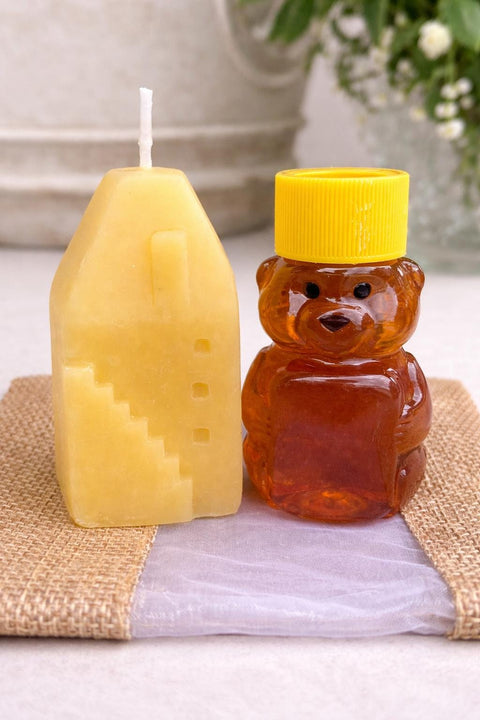 Realtor Open House Gift Set, Pop By Gift, Housewarming Gift Set, Honey and Beeswax House Candle,  New Home Set, House Closing Gift