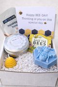 Bee Themed Birthday Gift Box with Honey Soap and Candle