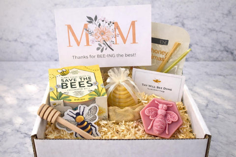 Mother’s Day Bee Gift Box with Honey Soap and Candle