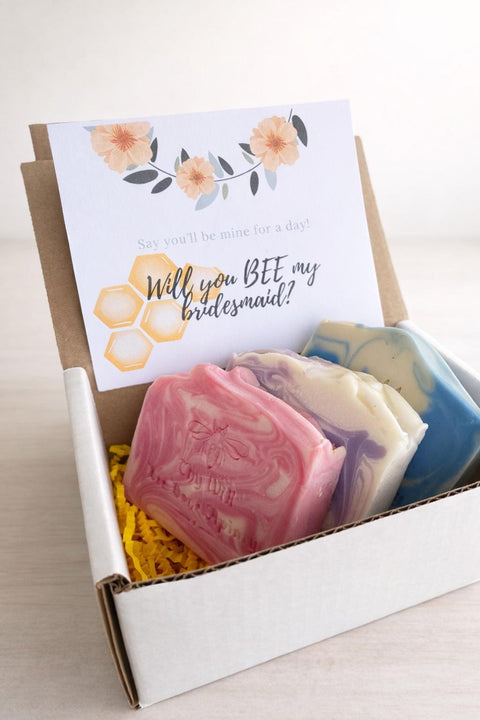 Bee My Bridesmaid Gift Box | Bridesmaid Proposal Box | Honey Soap Gift Set | Maid of Honor Gift | Bridal Party Gift Box | Ask Bridesmaid