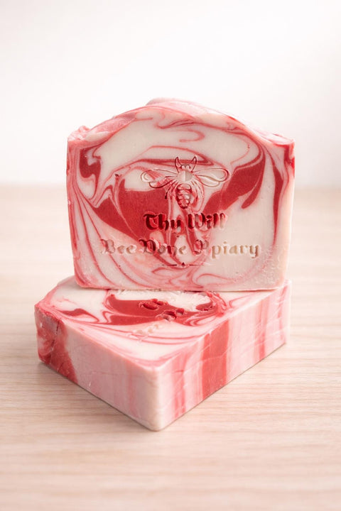 Tallow Honey Mint Natural Soap, Christmas Scented Organic Bar Soap, Cold Processed Hand Made Soap