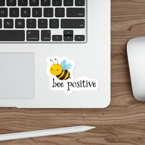 Bee Positive Sticker | Honeybee Laptop Sticker | Inspirational Bee Sticker | Bee Lover Gift | Affirmation Sticker | Honey Bee Sticker