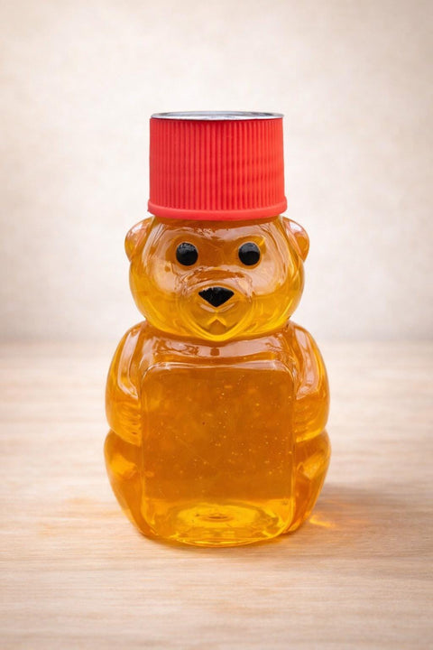 Honey Bear Party Favor | 2 oz Raw Honey Bear | Mini Honey Bottle | Wedding Favor Honey | Teacher Gift | Stocking Stuffer | Florida Honey