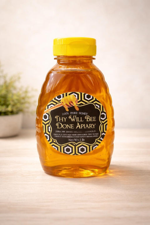 Honey Subscription Box, Seasonal Honey Gift, Organic Pure Honey, 1lb Florida Honey, All Natural Wildflower Honey