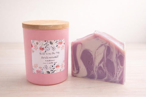 Bee My Bridesmaid Proposal Gift Box | Honey Soap and Candle Set | Ask Bridesmaid Gift | Maid of Honor Proposal | Bridal Party Gift Box