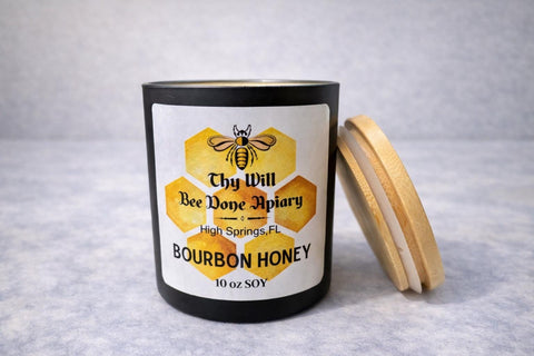 Kentucky Bourbon Luxury Candle for Men, 10oz Unisex Luxe Soy Wax Candles, Florida Gift, Groomsman Candle