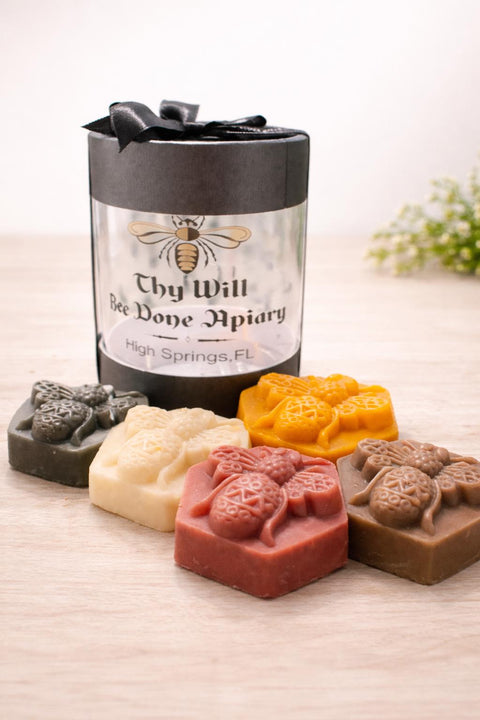 Honey Bee Soap Gift Set, Bee Gift Package Includes FOUR Organic Soaps